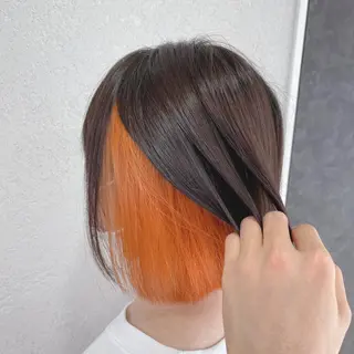 ミディアム カラー 🔥ブリーチカラー 槙川のヘアスタイル