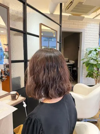 ミディアム パーマ ホソカワ マイカ ★彡のヘアスタイル