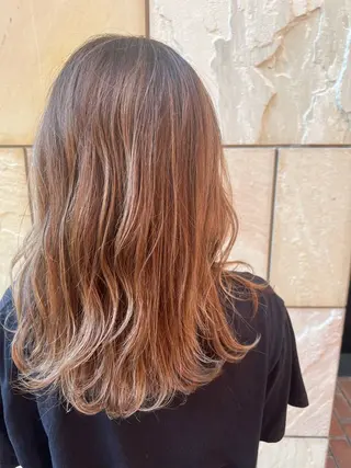 セミロング カラー TAYA THE BASICS FUKUOKA所属・韓国風カット/カラー /NATSUKIのヘアスタイル