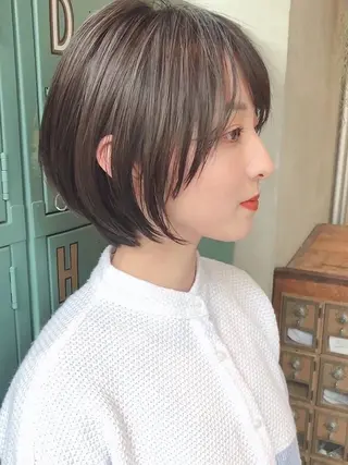 ショート ブリーチなし/透明感 /ショート/大世のヘアスタイル