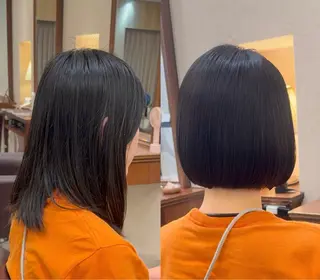 ショート ガレリアエレガンテ名駅店所属・【ショート/ボブ 丸みショート】深萱のヘアスタイル