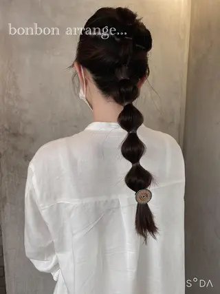 セミロング カラー ヘアアレンジ stylist/蛯谷 珠里のヘアスタイル