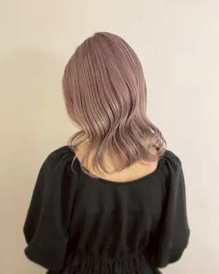 セミロング カラー ヘアアレンジ SAKURA🍒 天神/大名/透明感のヘアスタイル