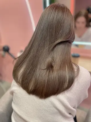 ロング カラー wixy    mimi所属・透明感カラーの人 ベージュの王様のヘアスタイル