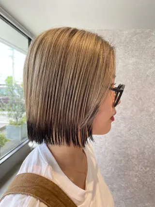 ショート カラー 今岡 育美のヘアスタイル