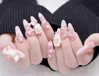 ロング カラー Bling Salonのネイルデザイン