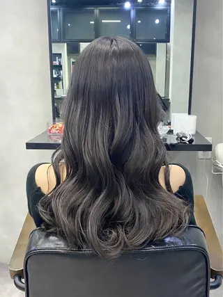 セミロング 濱川響太レディース カットモデルのヘアスタイル