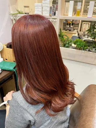 セミロング カラー hair MILE.所属・ゆうだい モデル募集中のヘアスタイル