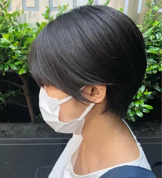 ショート ボブ/縮毛矯正/ レイヤー/塚田のヘアスタイル