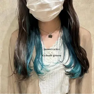 セミロング カラー 🐰艶カラー 韓国風 ヘア Miku 🦋のヘアスタイル