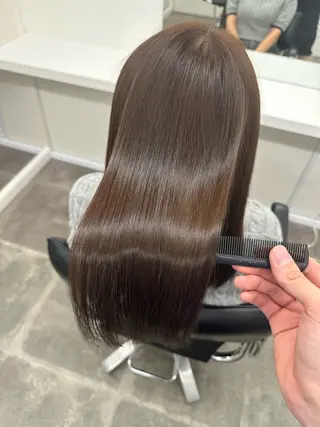 ミディアム 裕千/くびれヘア/ 韓国風ヘア/顔まわりのヘアスタイル