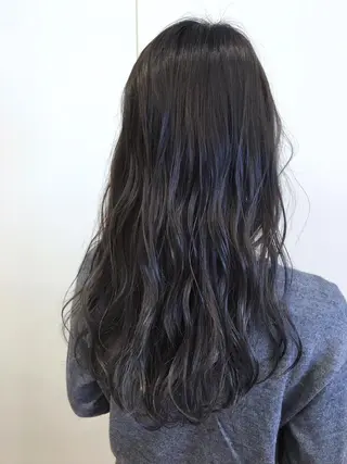 セミロング カラー ケアブリーチ 坪井佑樹のヘアスタイル