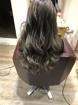 ロング カラー レイヤー/ウルフ ハイトーンhiroのヘアスタイル