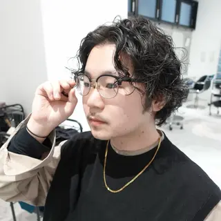 ショート パーマ メンズ 🌐サトウ リョウ🌐のヘアスタイル