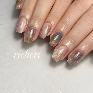ミディアム ネイル richeri beautyのネイルデザイン