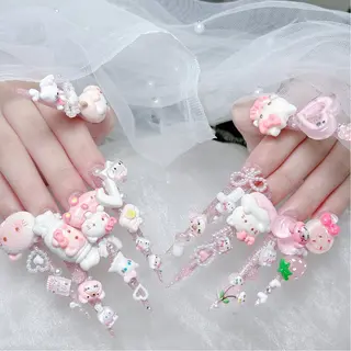 ネイル MoMoA Nail ネイル長さ出し専門店のネイルデザイン