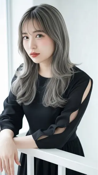 セミロング 石沢 知康のヘアスタイル