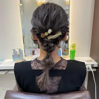 ヘアアレンジ 🎀大川 錬🎀 ブリーチなしWカラーのヘアスタイル