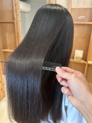 ロング 韓国ヘア/ワンホン ちひろのヘアスタイル