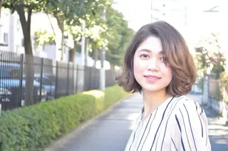 ミディアム カラー パーマ 韓国ヘア×髪質改善 ⭐️谷遼平⭐️のヘアスタイル