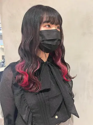 ロング カラー 顔まわり/暖色 可愛い特化🎀ゆうなのヘアスタイル