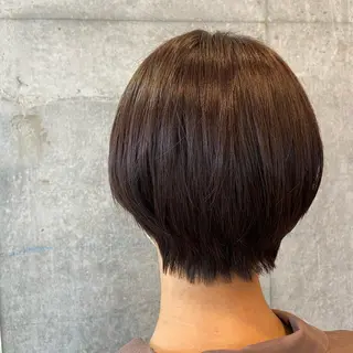 ショート カラー 暗髪/艶髪/Ono .のヘアスタイル