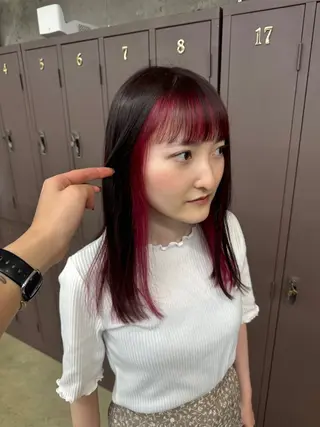 ロング カラー 森田遥奈/透明感カラ ー/似合わせカットのヘアスタイル