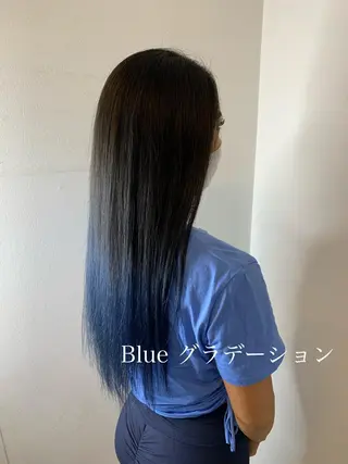 ロング メンズバレイヤージュ 斉藤春のヘアスタイル