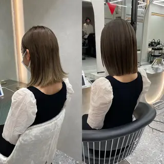 セミロング カラー 《髪質改善✖️オリー ブ🧸》小嶋拓也のヘアスタイル