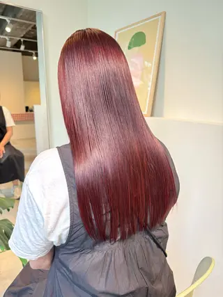 ロング カラー 髪質改善スペシャリス ト長尾勇弥/梅田中津のヘアスタイル