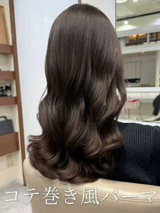 ミディアム パーマ 韓国風パーマ/ヘア セット/店長みづきのヘアスタイル