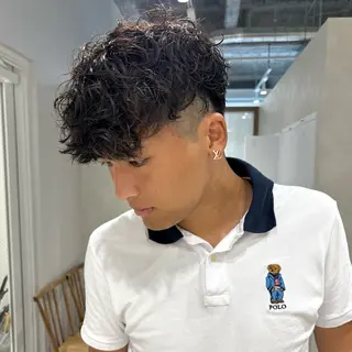 パーマ メンズ garage.所属・スパイキーショート 平出天翔のヘアスタイル