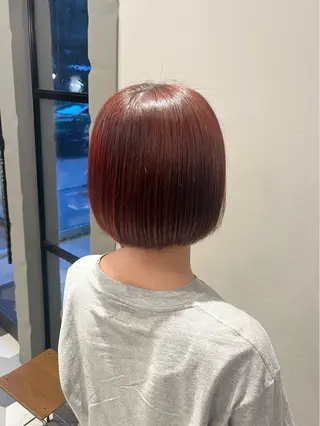 ミディアム カラー 暖色/顔周り /ヘアメ/あつはのヘアスタイル