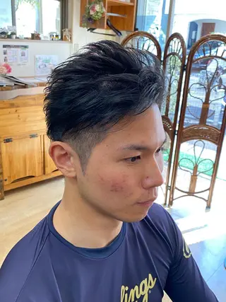 ショート メンズ 浅見 天翔のヘアスタイル