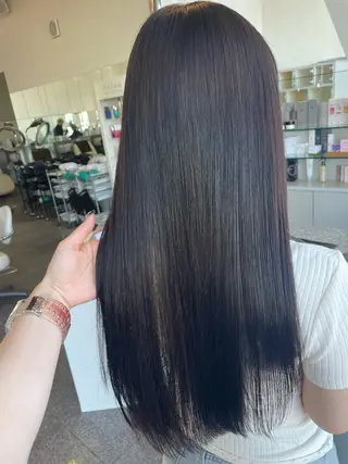 セミロング パーマ ハイトーン/ブリーチ 🤍足立里湖のヘアスタイル