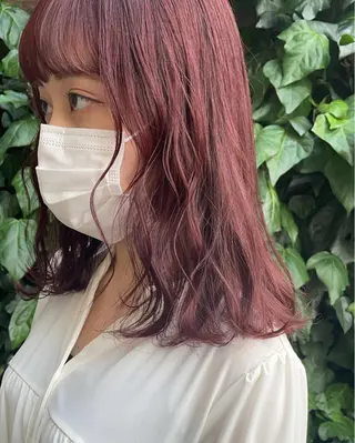 ミディアム レイヤーカット/ 透明感カラーmikuのヘアスタイル