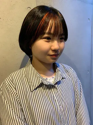 ショート カラー 似合わせウルフ/ レイヤー/山本祐輔のヘアスタイル