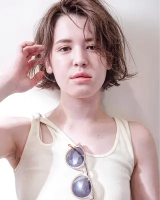 ミディアム サトウ レンマのヘアスタイル