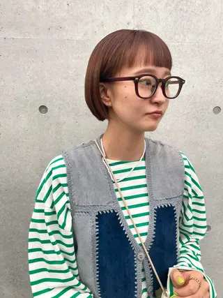 ショート 似合わせカットカラー 👩MINAのヘアスタイル