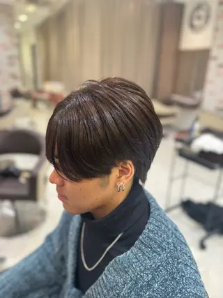 ショート カラー メンズ 🕯コバ/レイヤー/ 美髪縮毛🕯のヘアスタイル