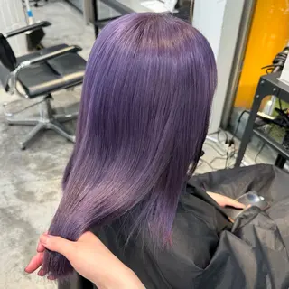 ロング カラー 🌼動き×透明感🩵 ハイトーン/ナナのヘアスタイル