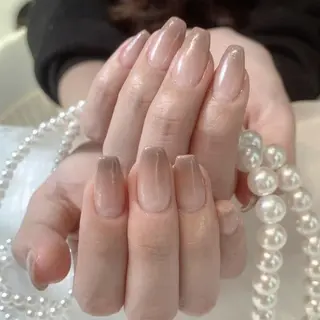 ネイル RAFFINE 月🦋🩵のネイルデザイン