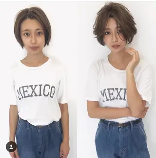 ショート 髪質改善くすみカラー 🍀/石川大輔のヘアスタイル