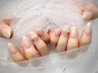 ネイル I-nailロング /ワンホン/キラキラのネイルデザイン