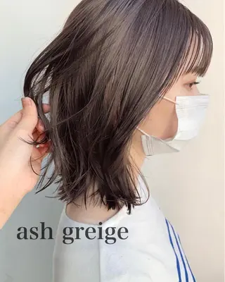 ミディアム カラー 🌱小顔ヘア/ボブ ミディアム/双葉🌱のヘアスタイル