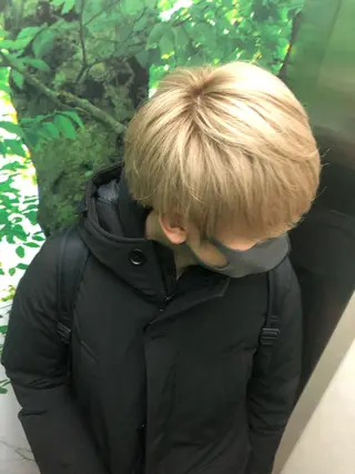 ショート カラー メンズ 京都美容師 塩のヘアスタイル