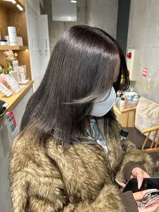 ミディアム 🍎ダブルカラー 🍎KUREA🍎のヘアスタイル