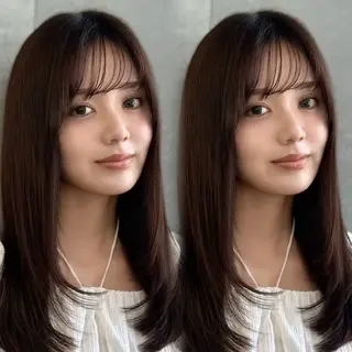 セミロング 高屋敷 陸のヘアスタイル