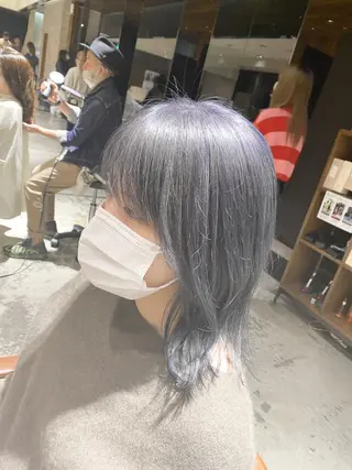 カラー 顔まわりの神様✨ 透明感カラー藤嶋秀幸のヘアスタイル