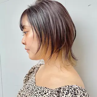 ミディアム カラー もにか🌞原宿/渋谷 🌝ブリーチカラーのヘアスタイル